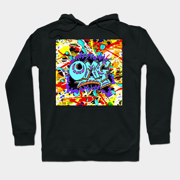 OMG, Tags, Pop ,Rainbow, Spray, Graffiti 2 Hoodie by LowEndGraphics